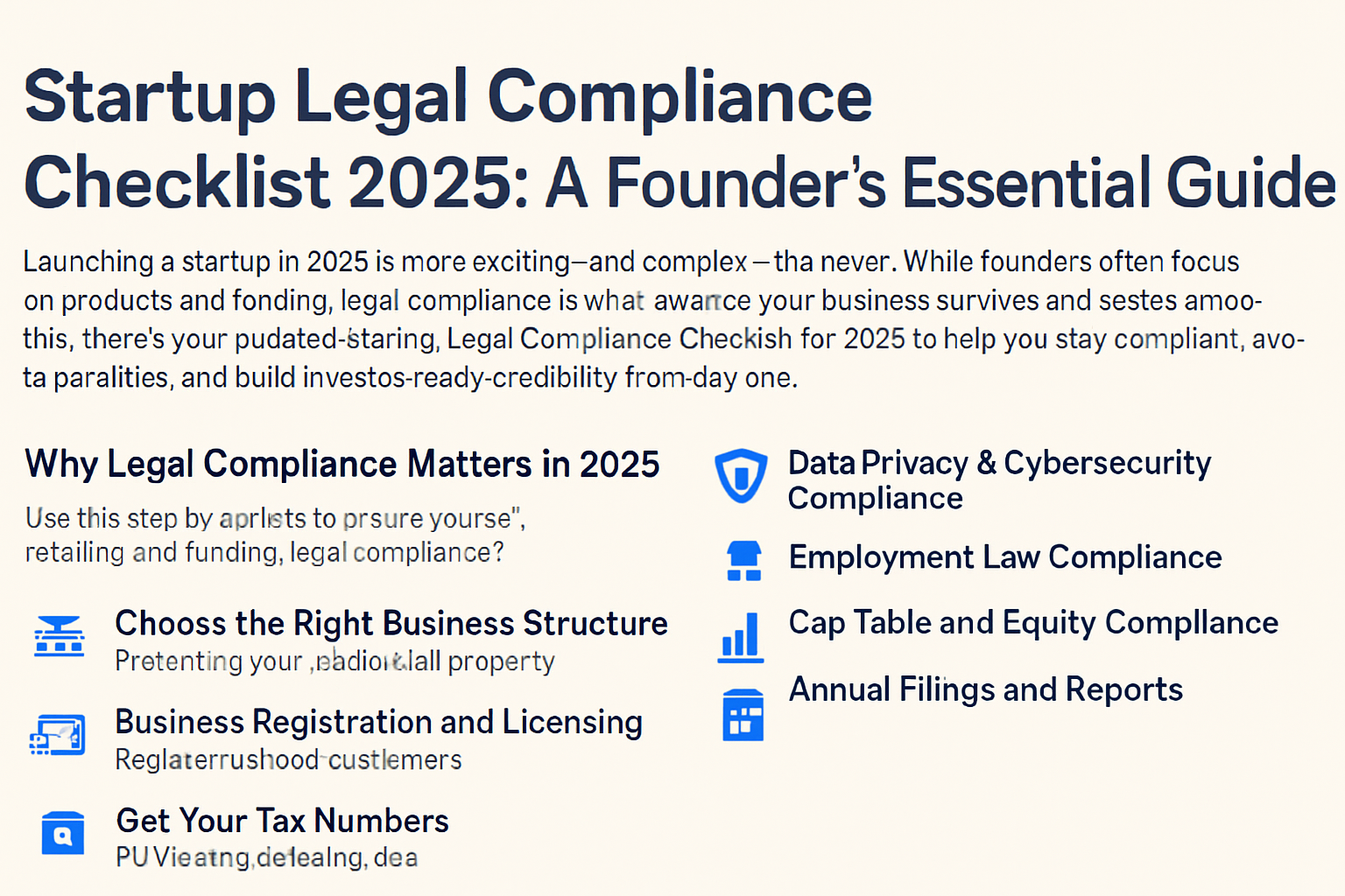startup legal compliance checklist 2025